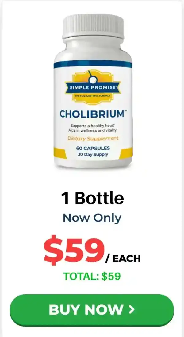 Cholibrium 1 bottle package — 30-day heart health supply