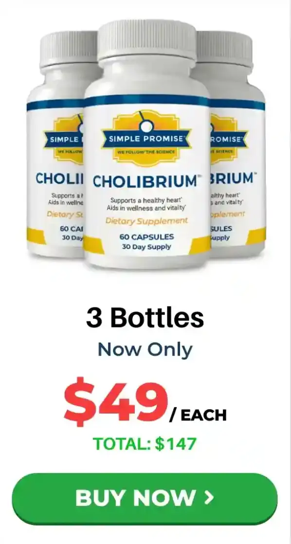 Cholibrium 3 bottle package — 90-day best-value cholesterol supply